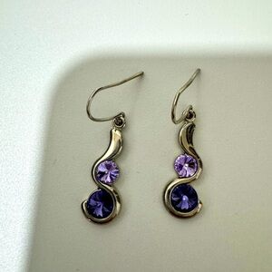 NWOT purple earrings